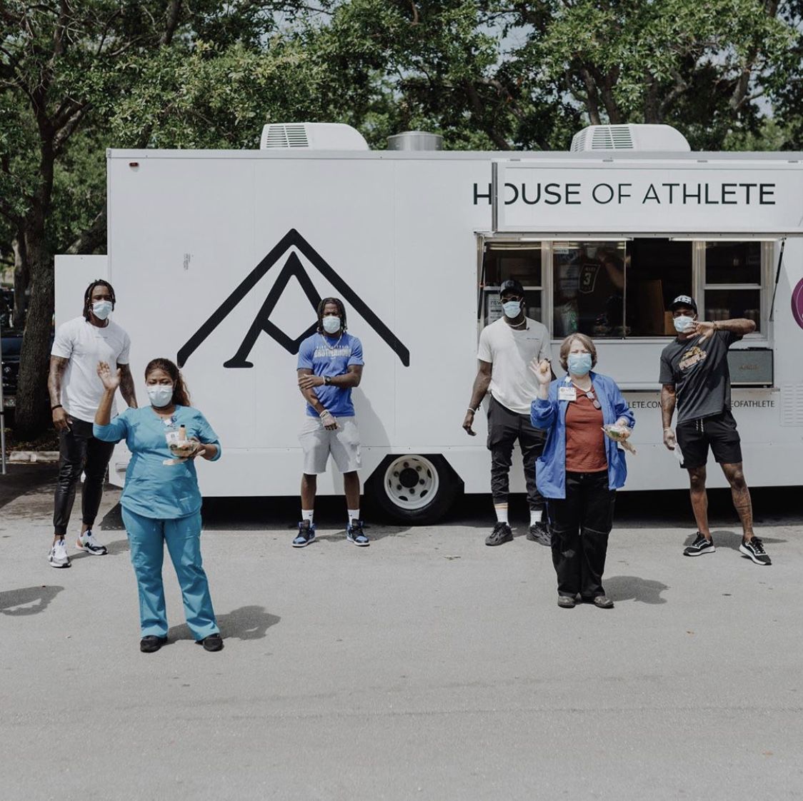 Raw Juice and House of Athlete serving hospital staff